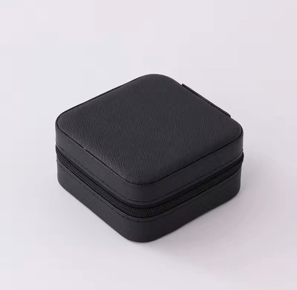Black Travel Jewelry Box/Case Waterproof Lightweight