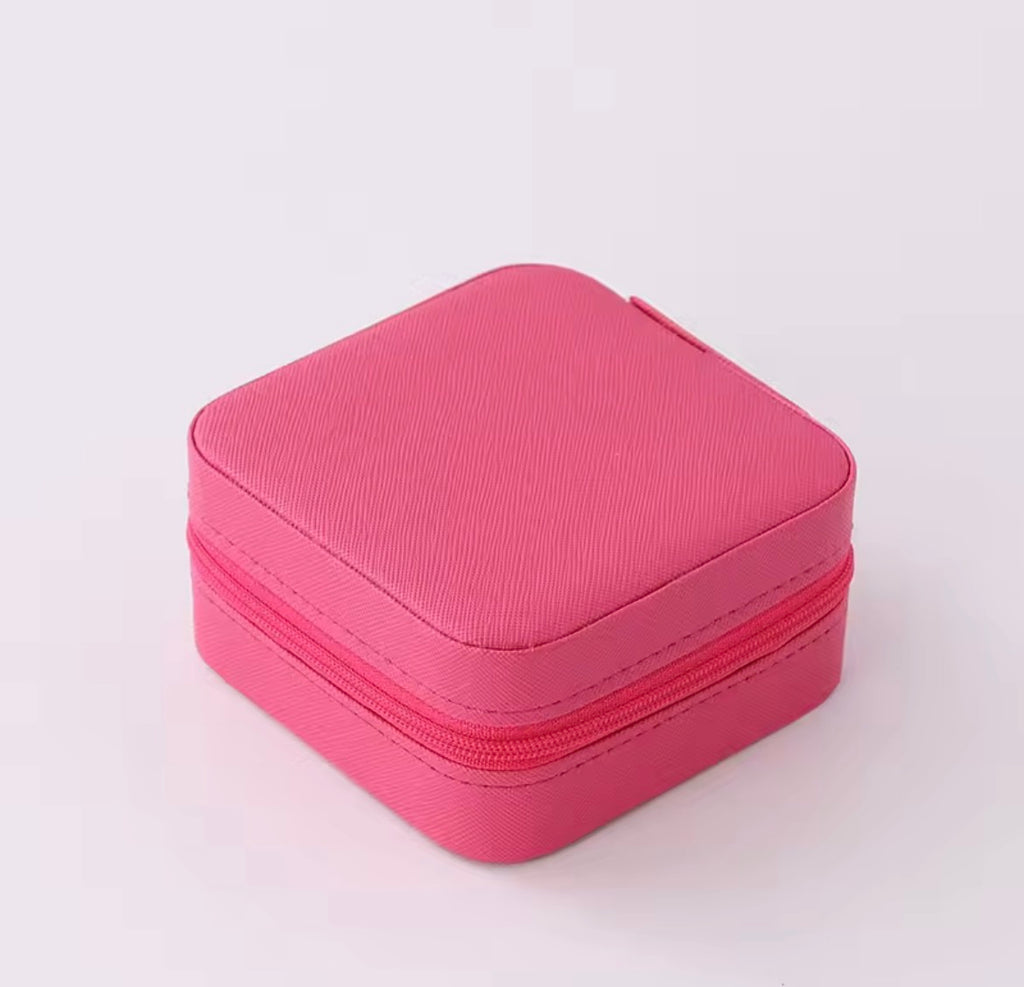 Hot Pink Travel Jewelry Box/Case Waterproof Lightweight