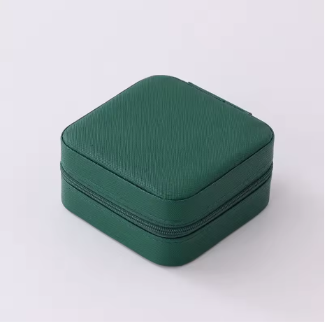 Green Travel Jewelry Box/Case Waterproof Lightweight